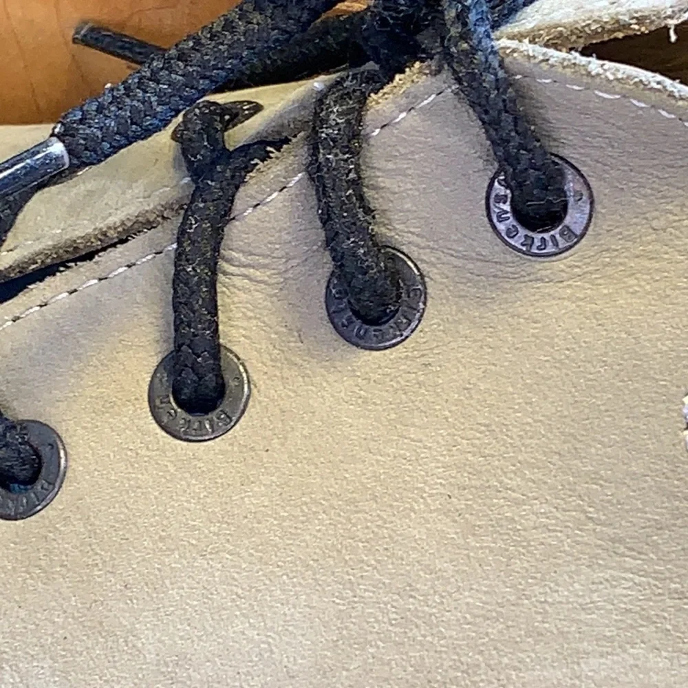 Birkenstock leather lace up shoes